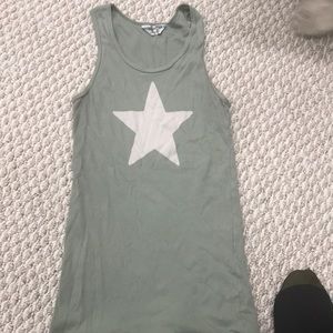 Army green tank top